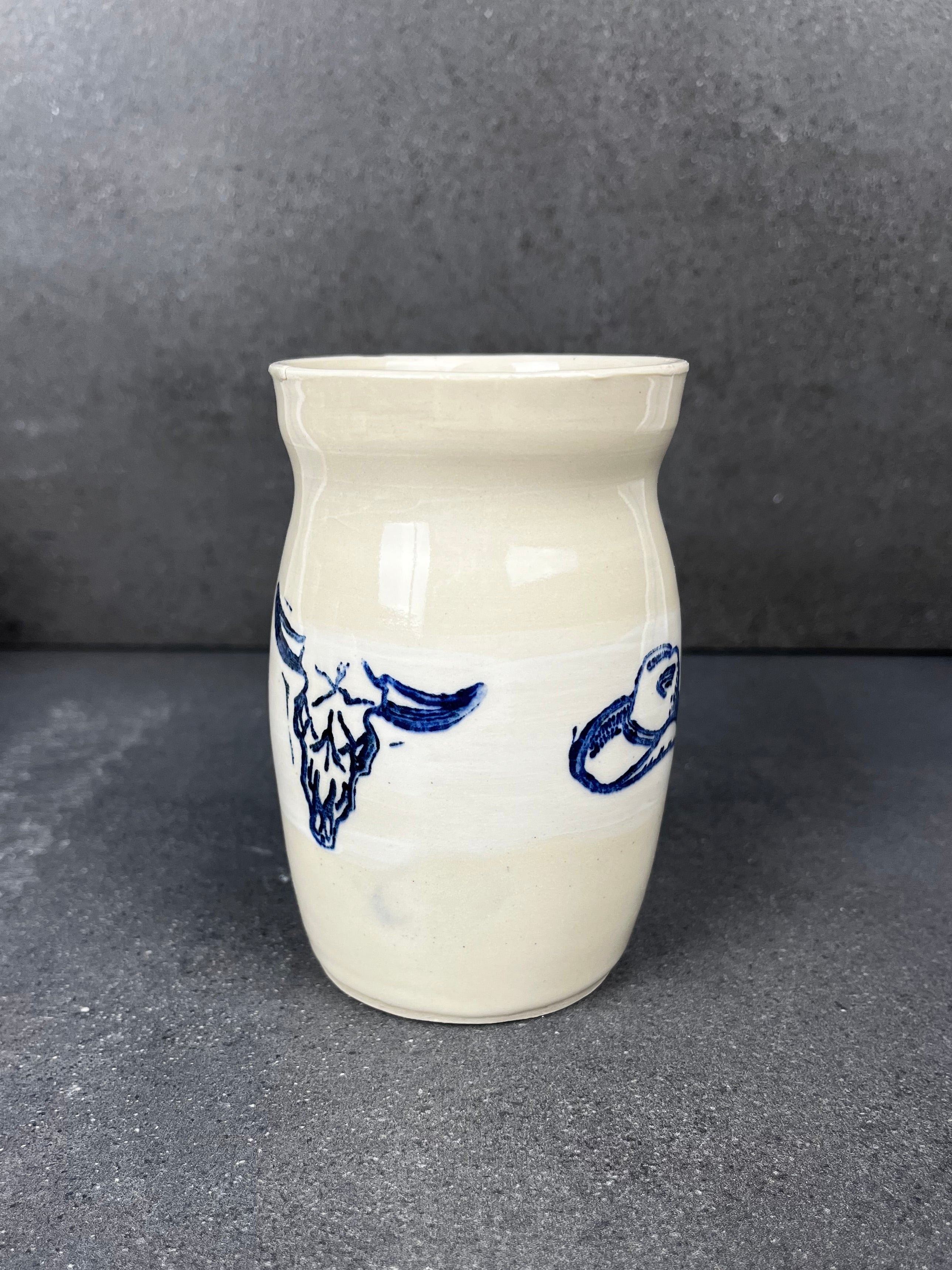 “Travel On” Bud Vase