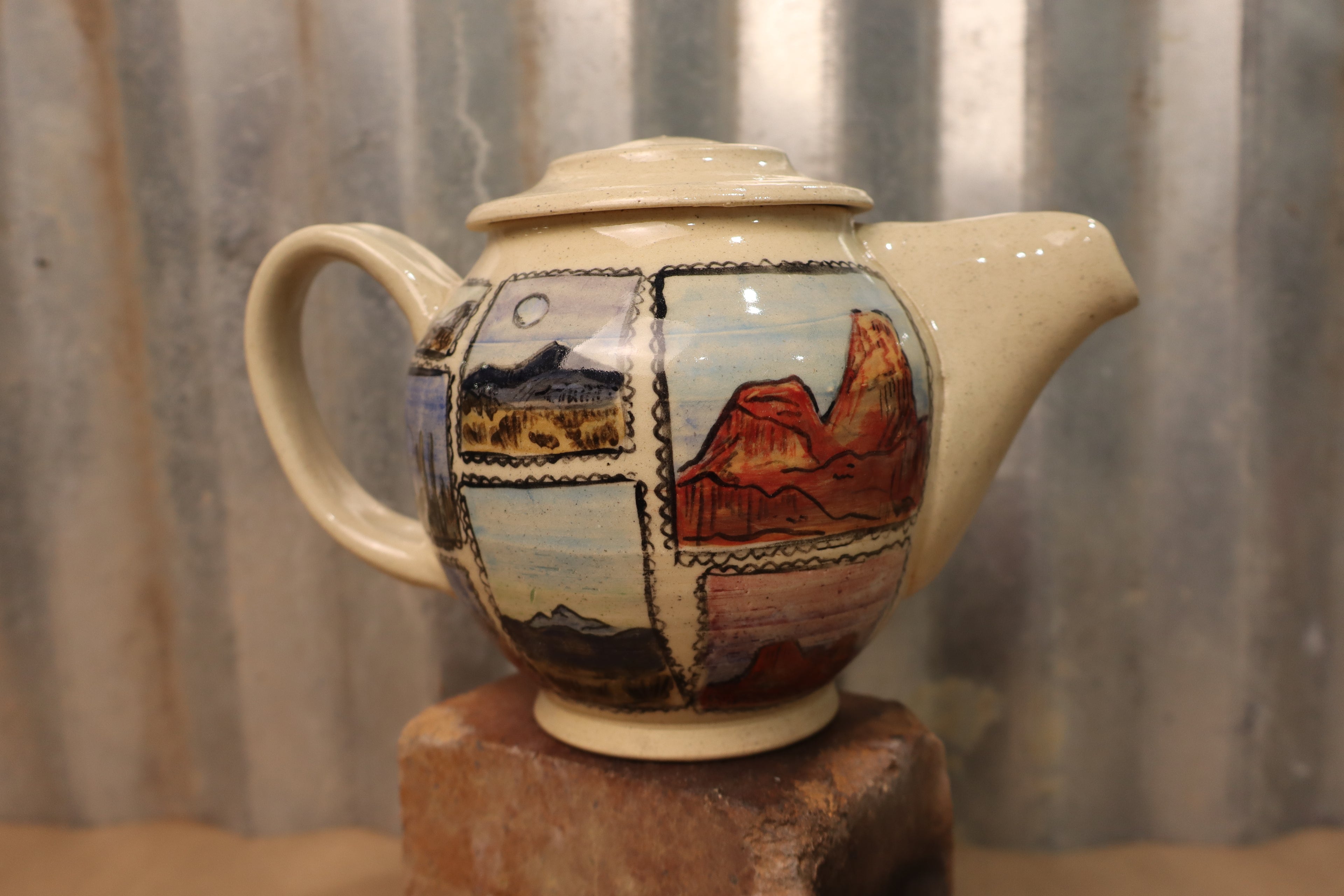 Western Stamp Teapot
