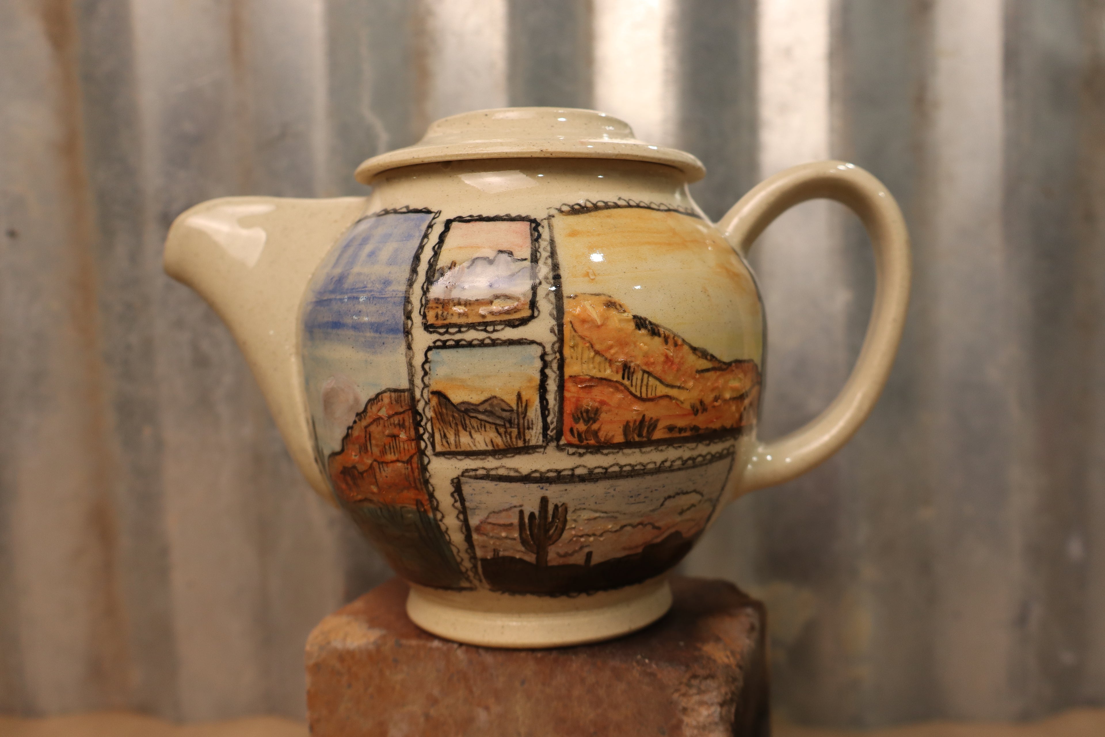 Western Stamp Teapot