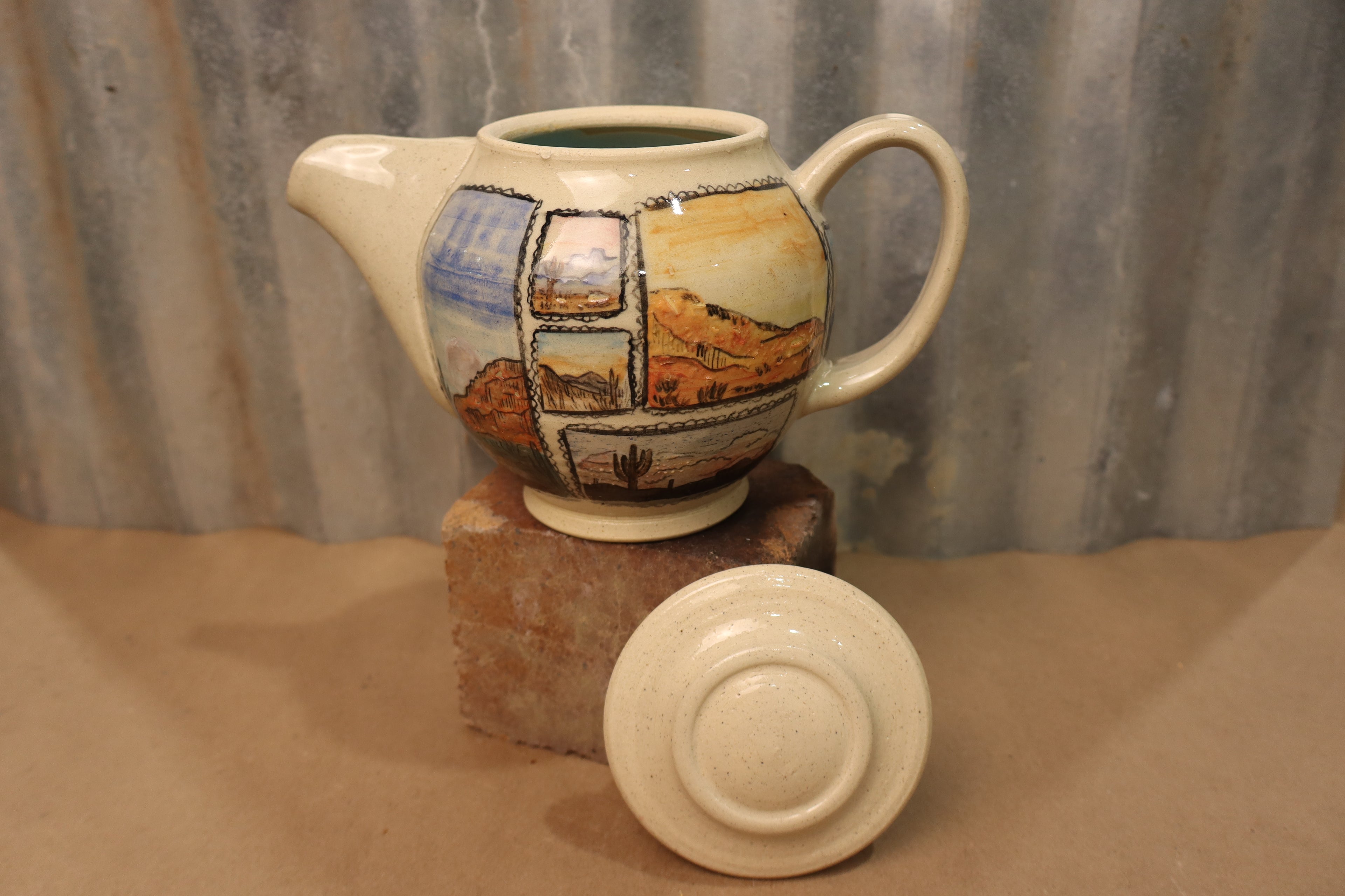 Western Stamp Teapot