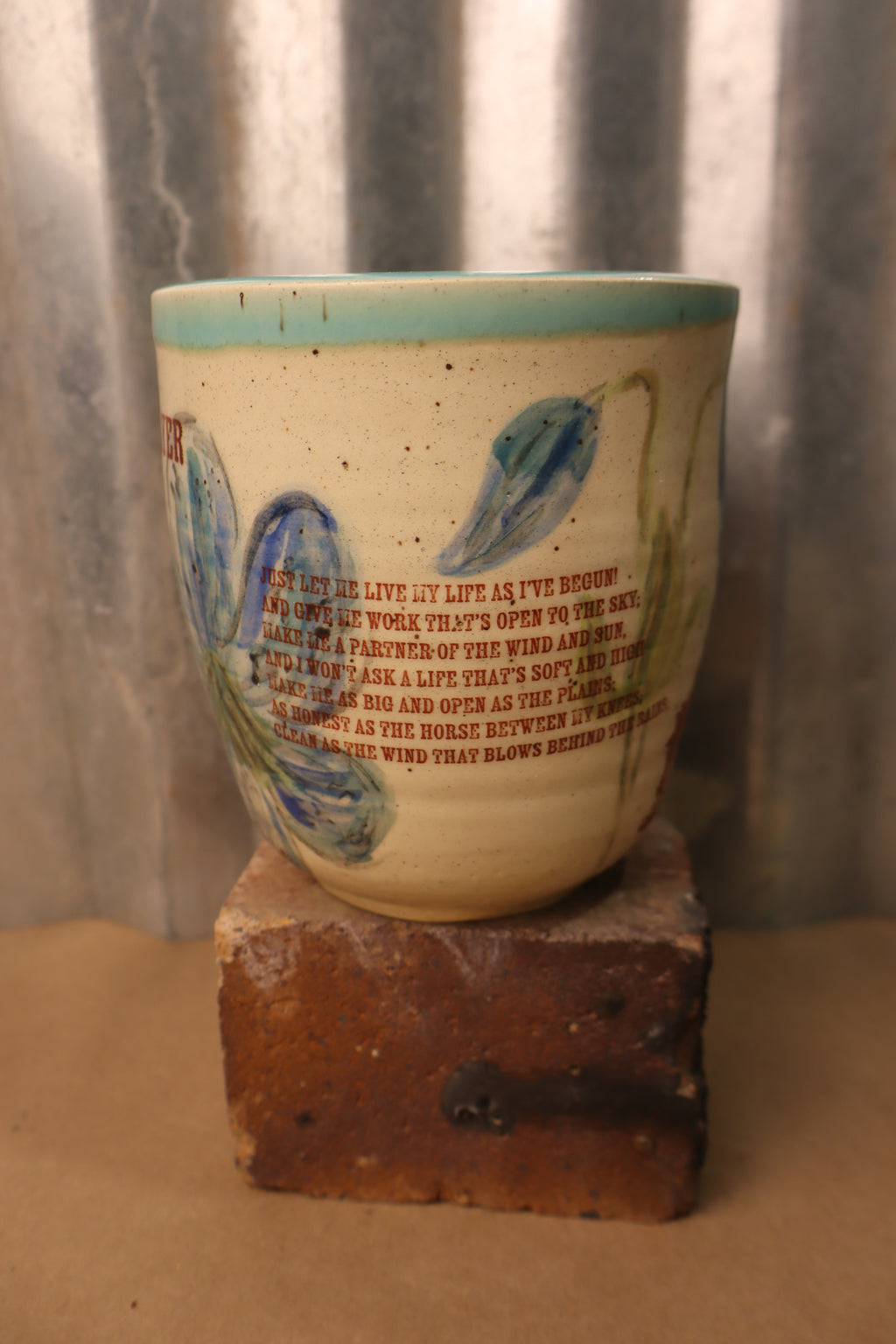 Blue Appaloosa Vase