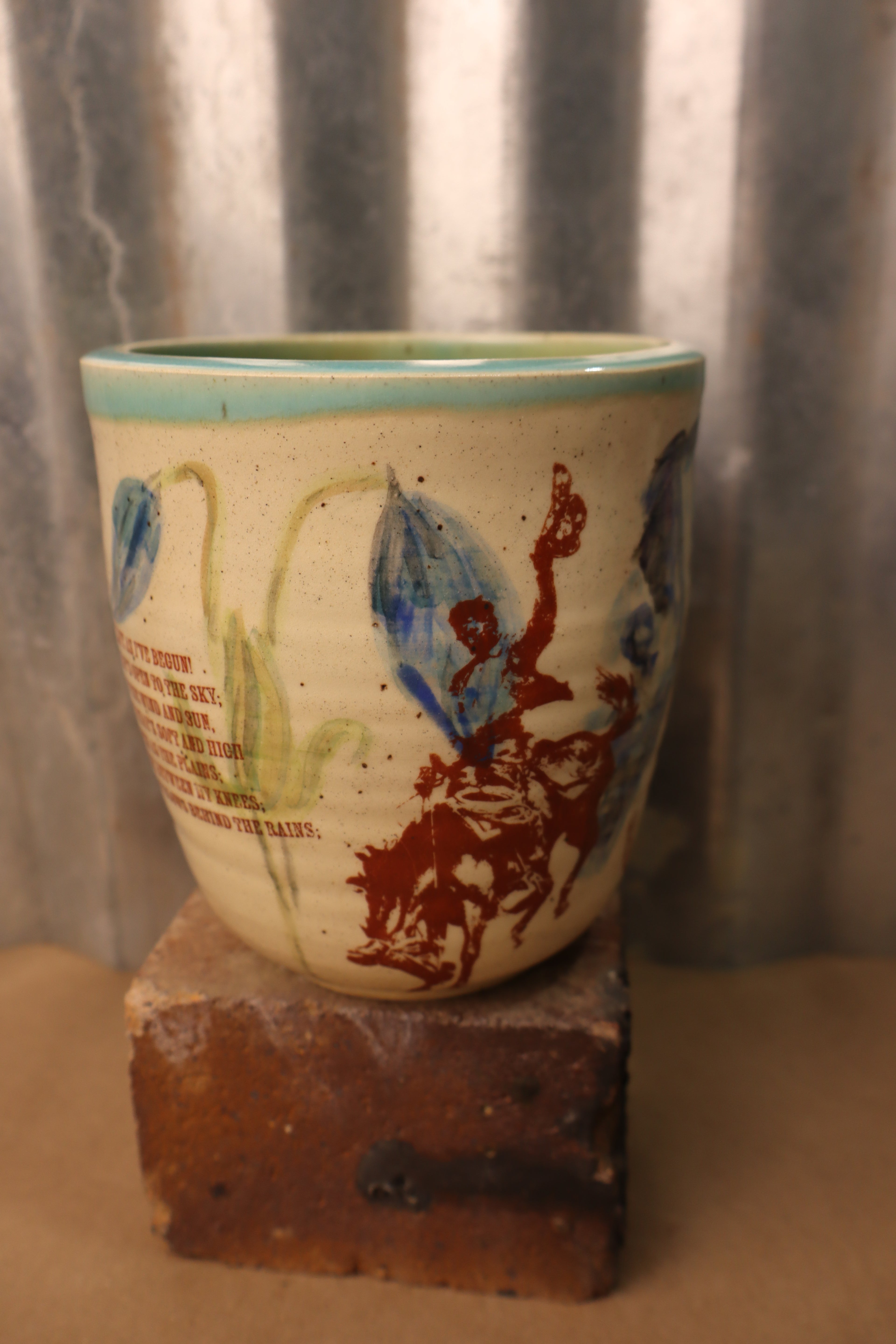 Blue Appaloosa Vase