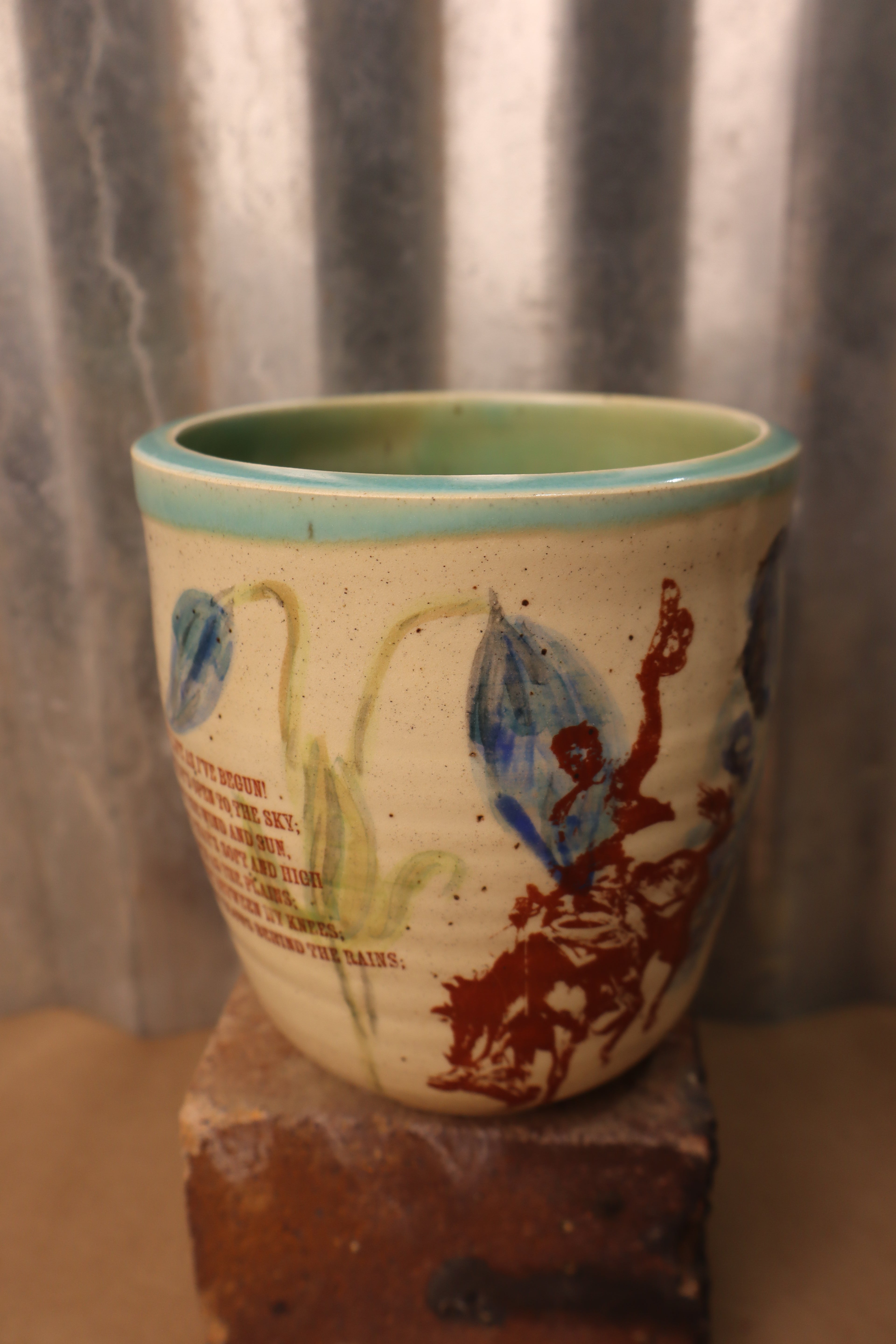 Blue Appaloosa Vase