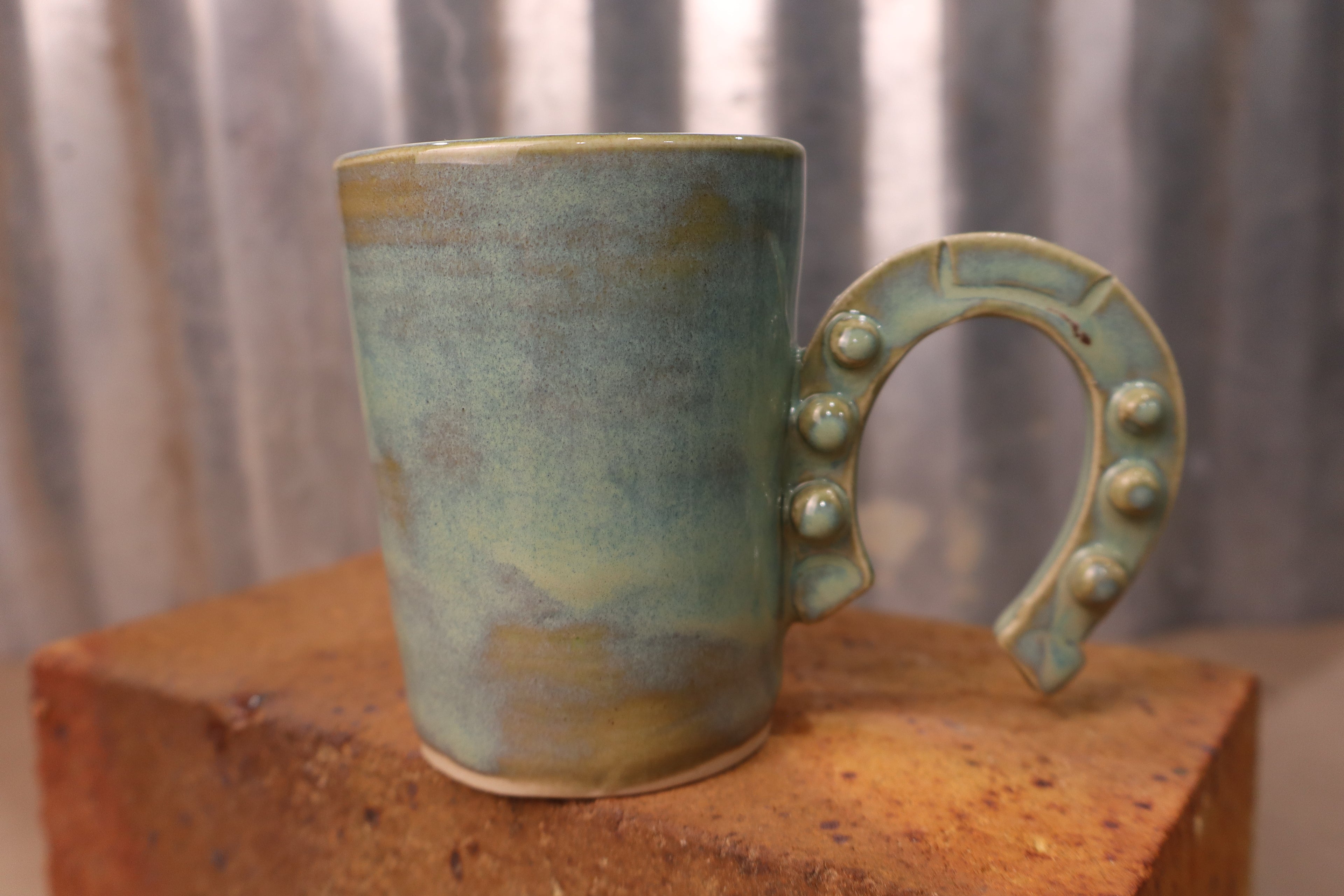 Sea foam Horseshoe Mug