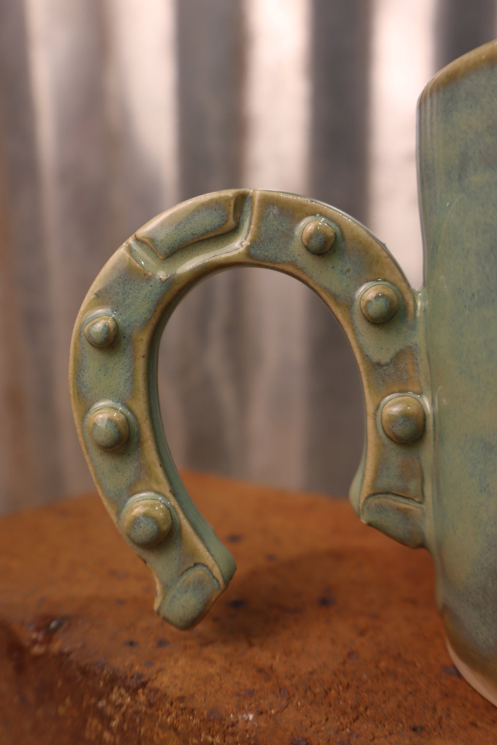 Sea foam Horseshoe Mug