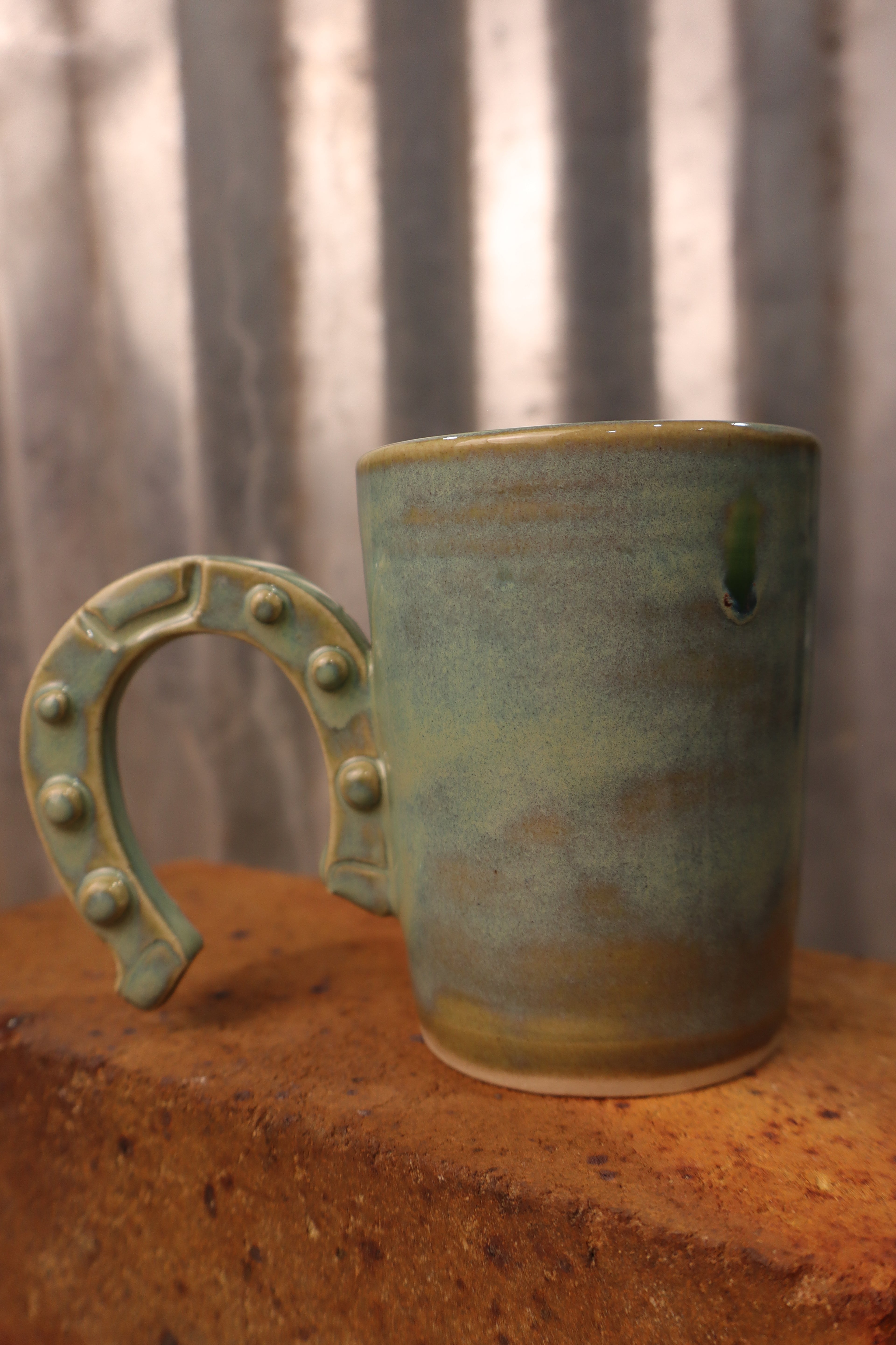 Sea foam Horseshoe Mug