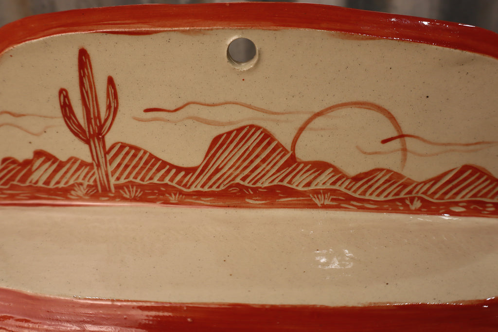 Red Sunset Wall Sconce