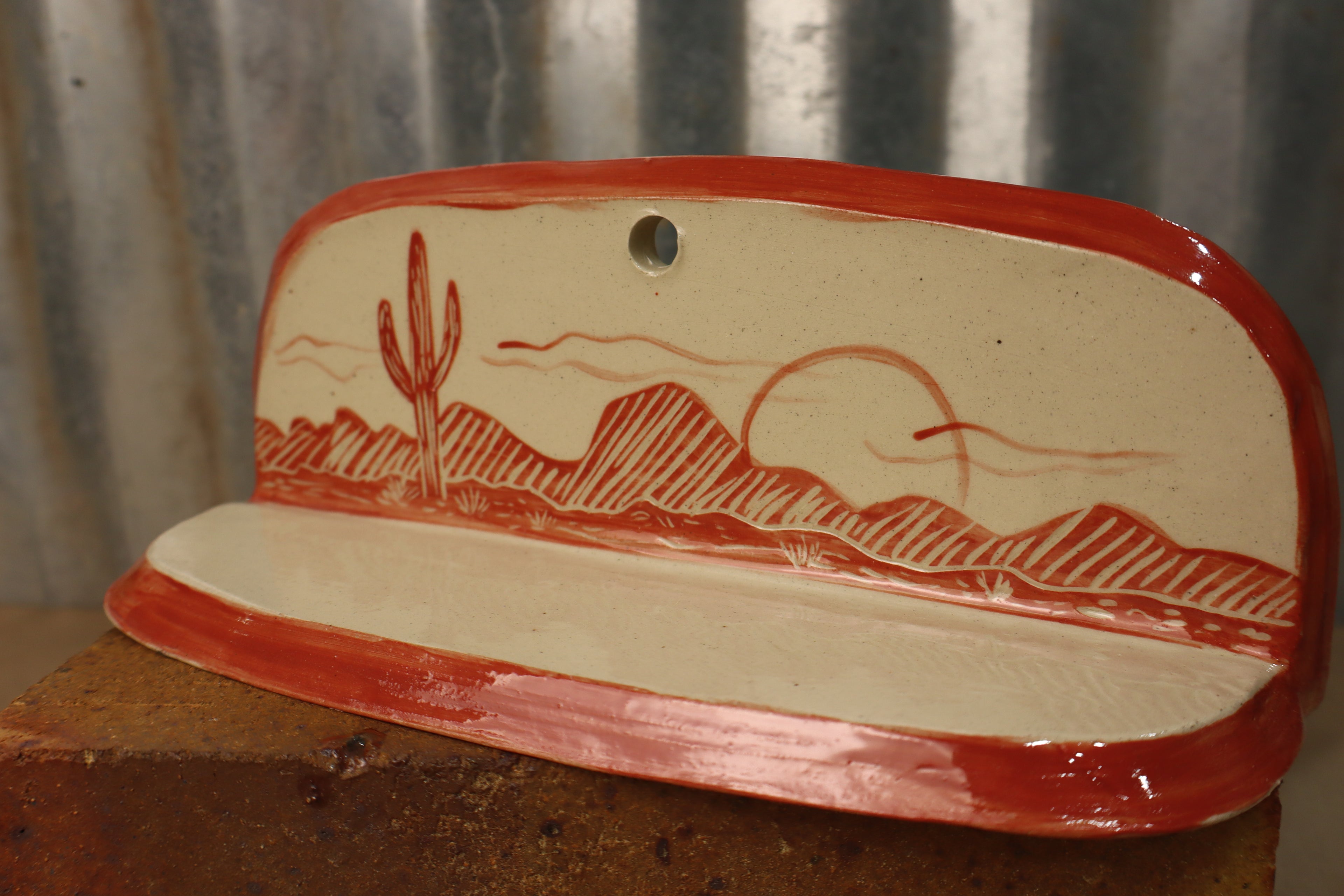 Red Sunset Wall Sconce