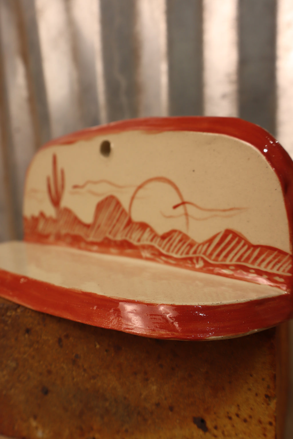 Red Sunset Wall Sconce