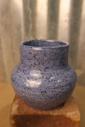 Blue Specks Bud Vase